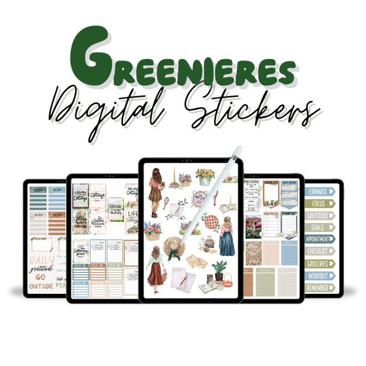 Greeneries Digital Stickers