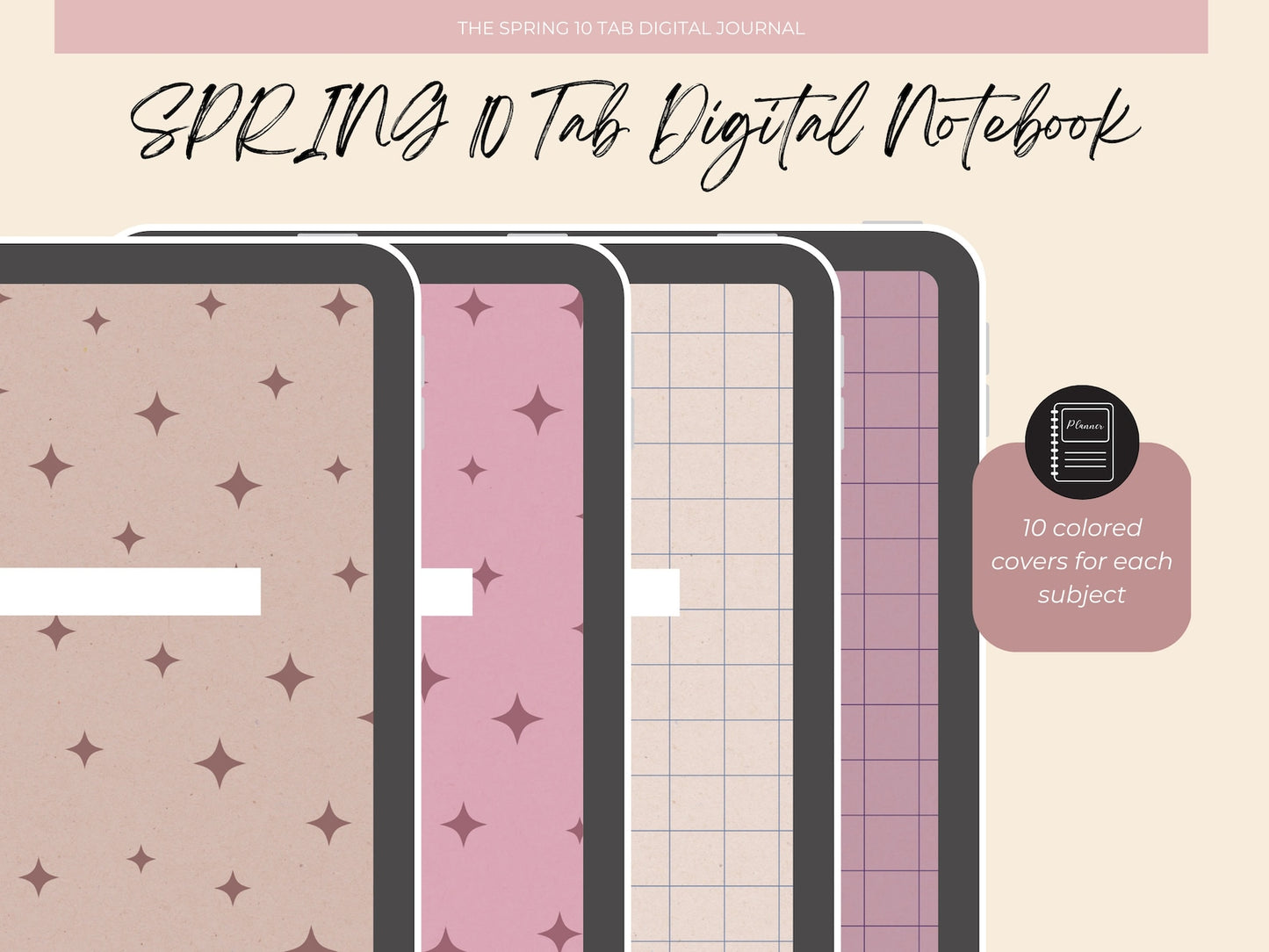 10 Subject Spring Digital Notebook