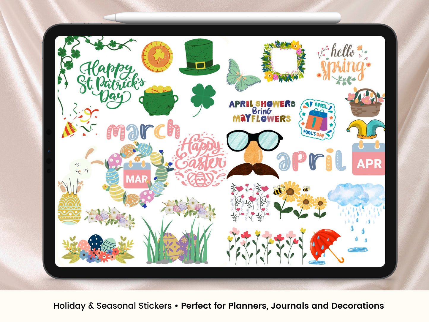 Yearly holiday Digital Stickers