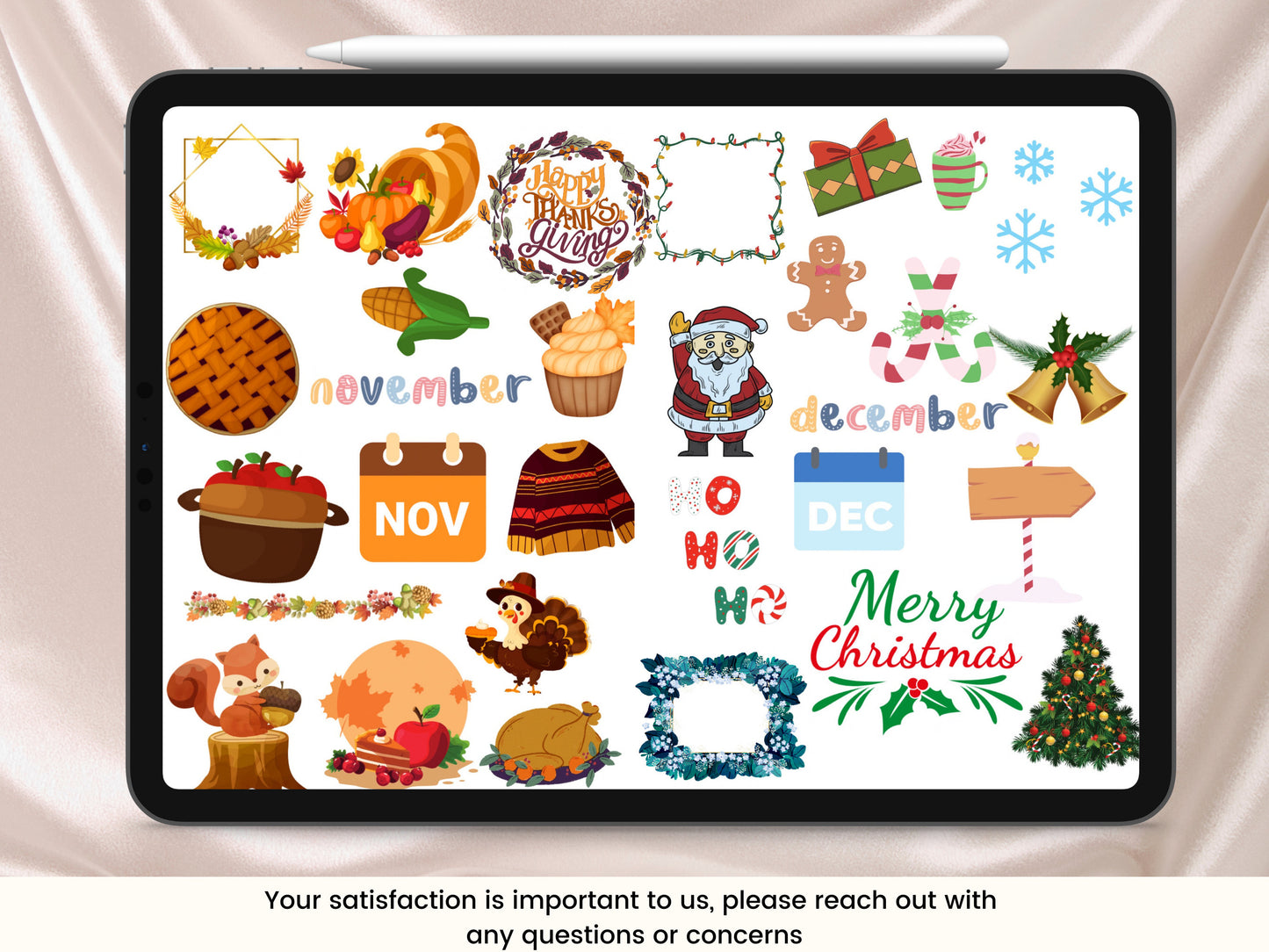 Yearly holiday Digital Stickers