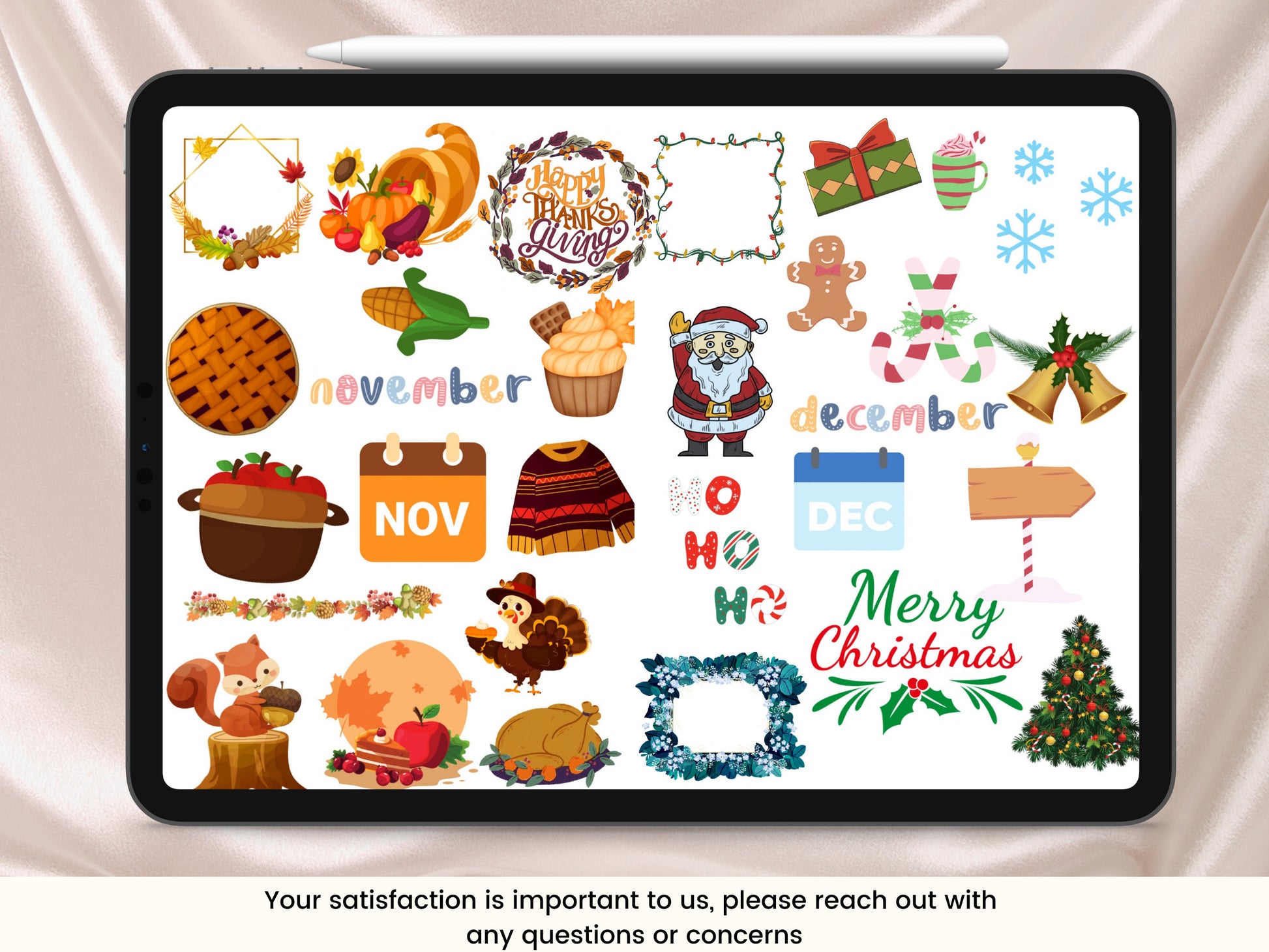 Yearly holiday Digital Stickers