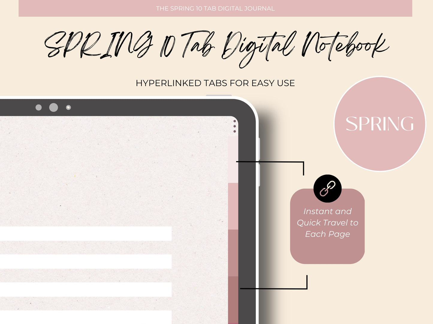 10 Subject Spring Digital Notebook