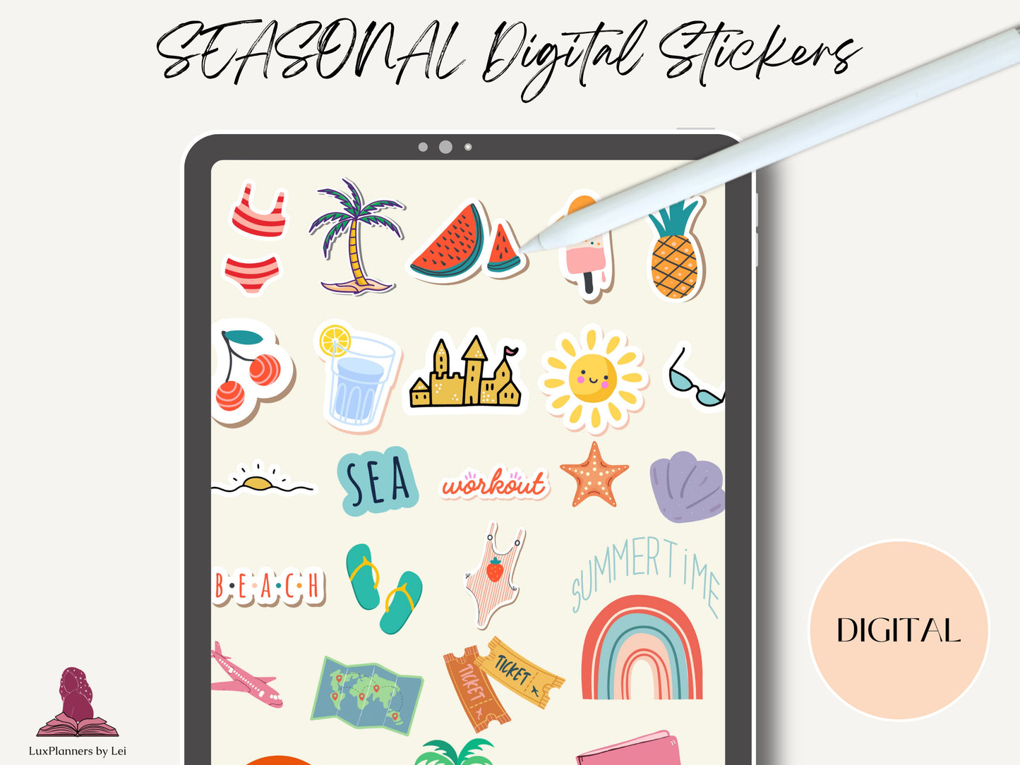 Seasonal Digital Stickers