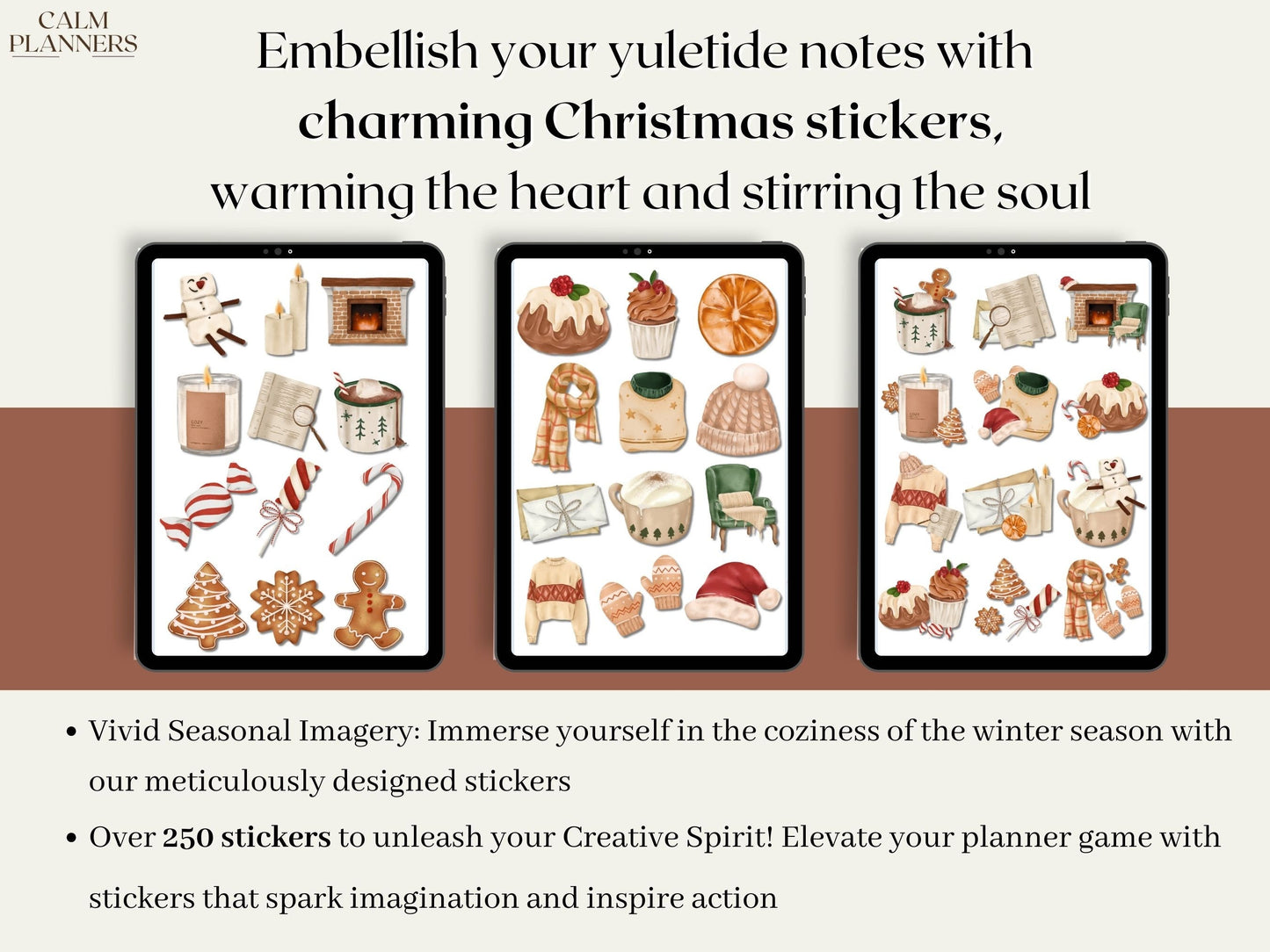 Cozy Christmas Digital Stickers Bundle