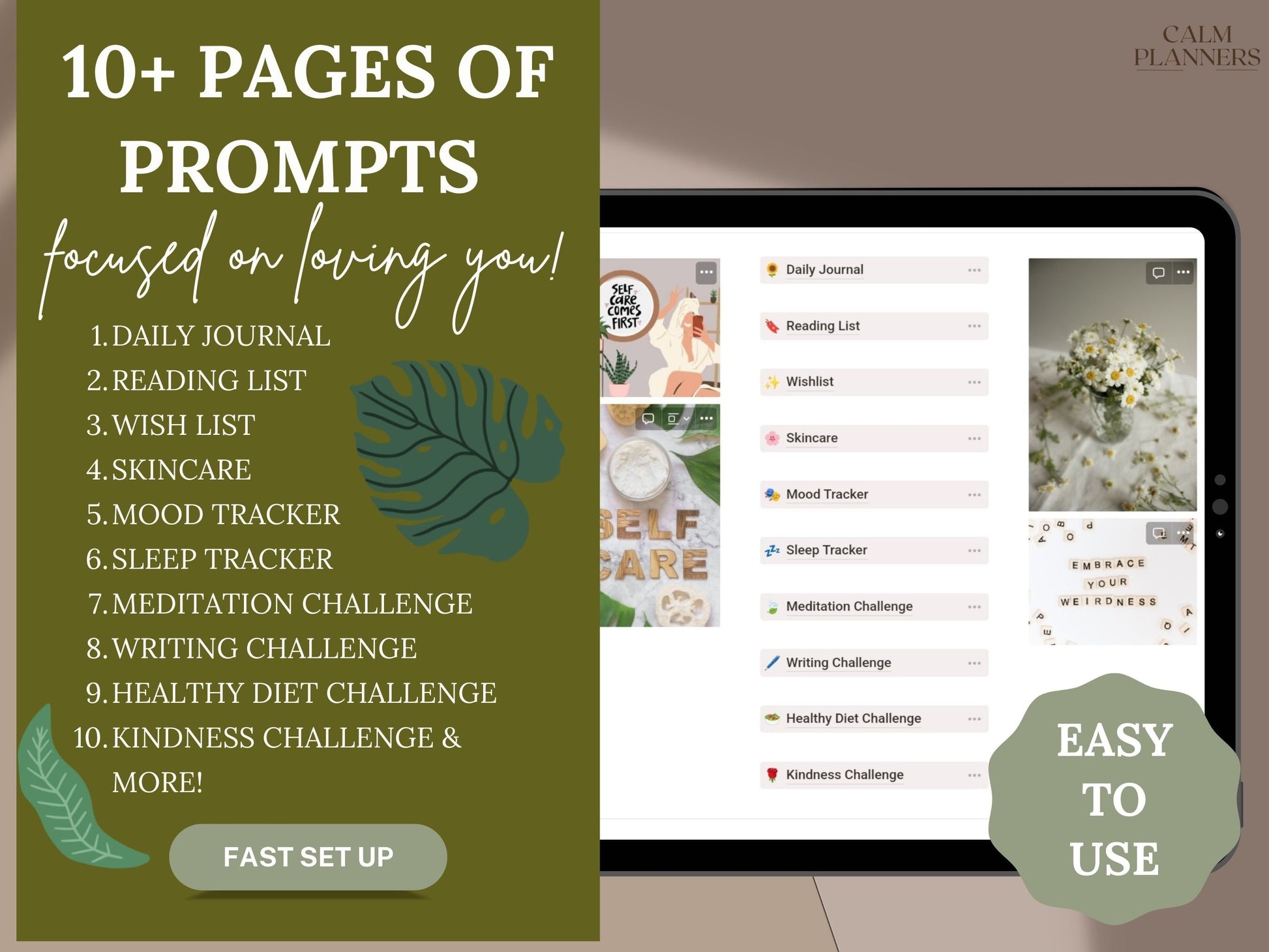 Self Care All In One Notion Template