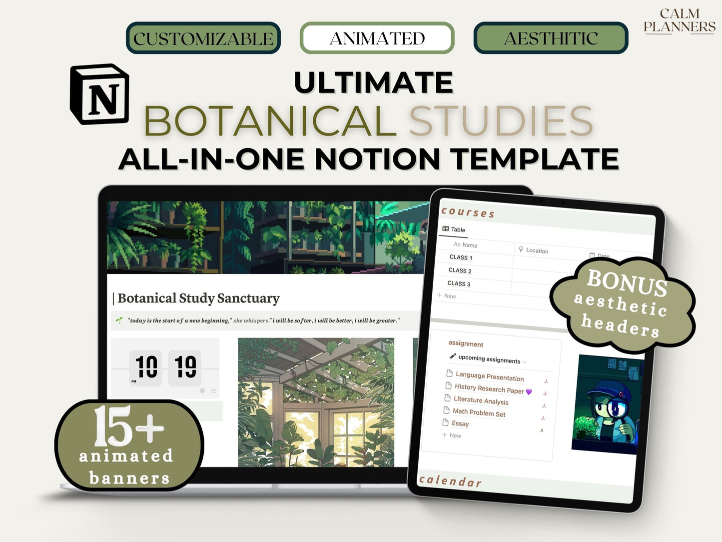 Ultimate Botanical Study Sanctuary - Student Planner