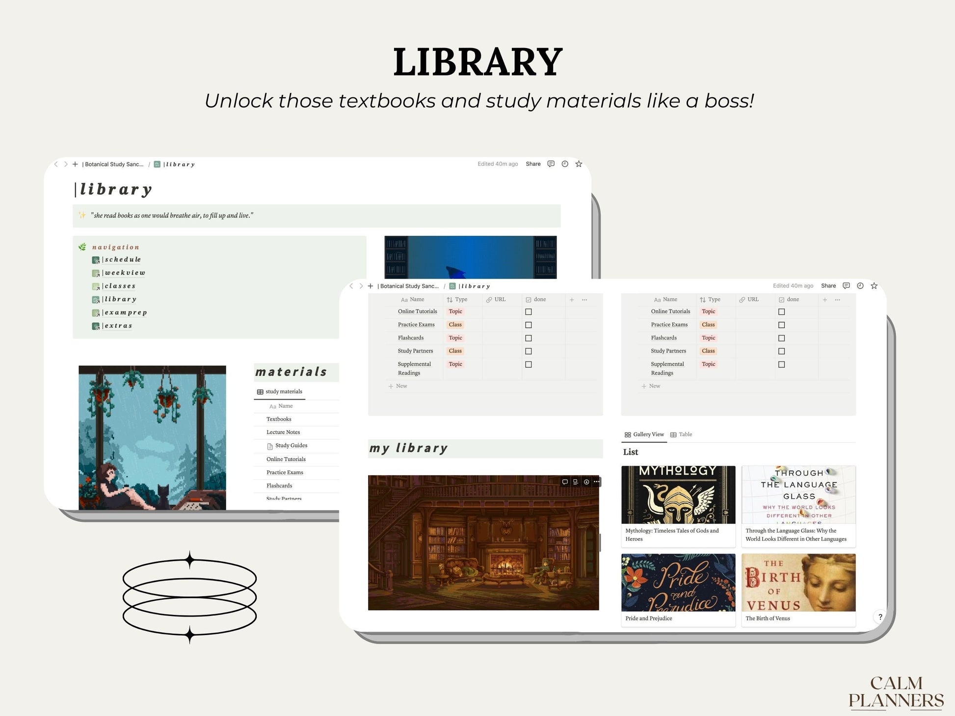 Ultimate Botanical Study Sanctuary - Student Planner