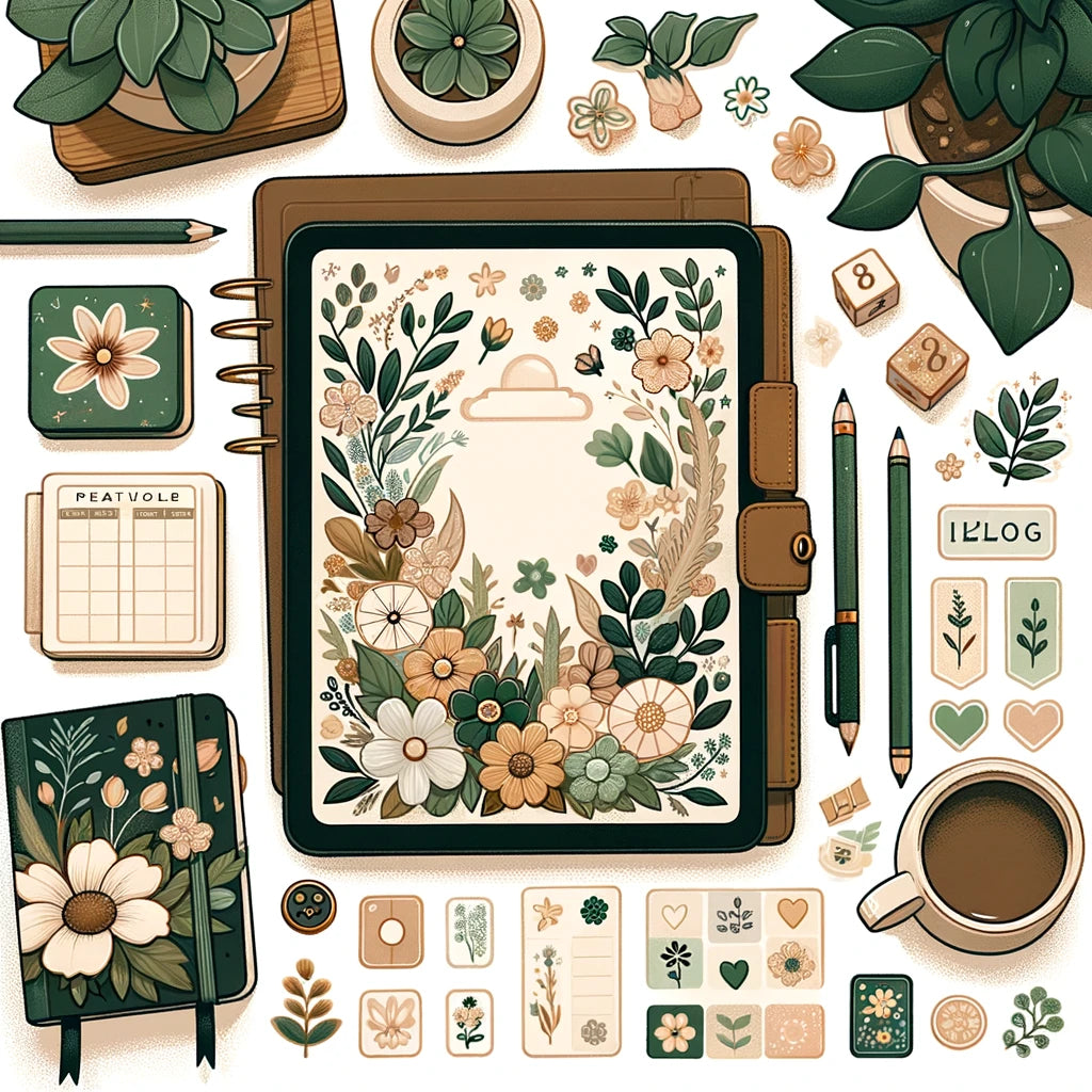 Spring Digital Stickers for iPad Digital Planner