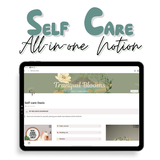 Self Care All In One Notion Template