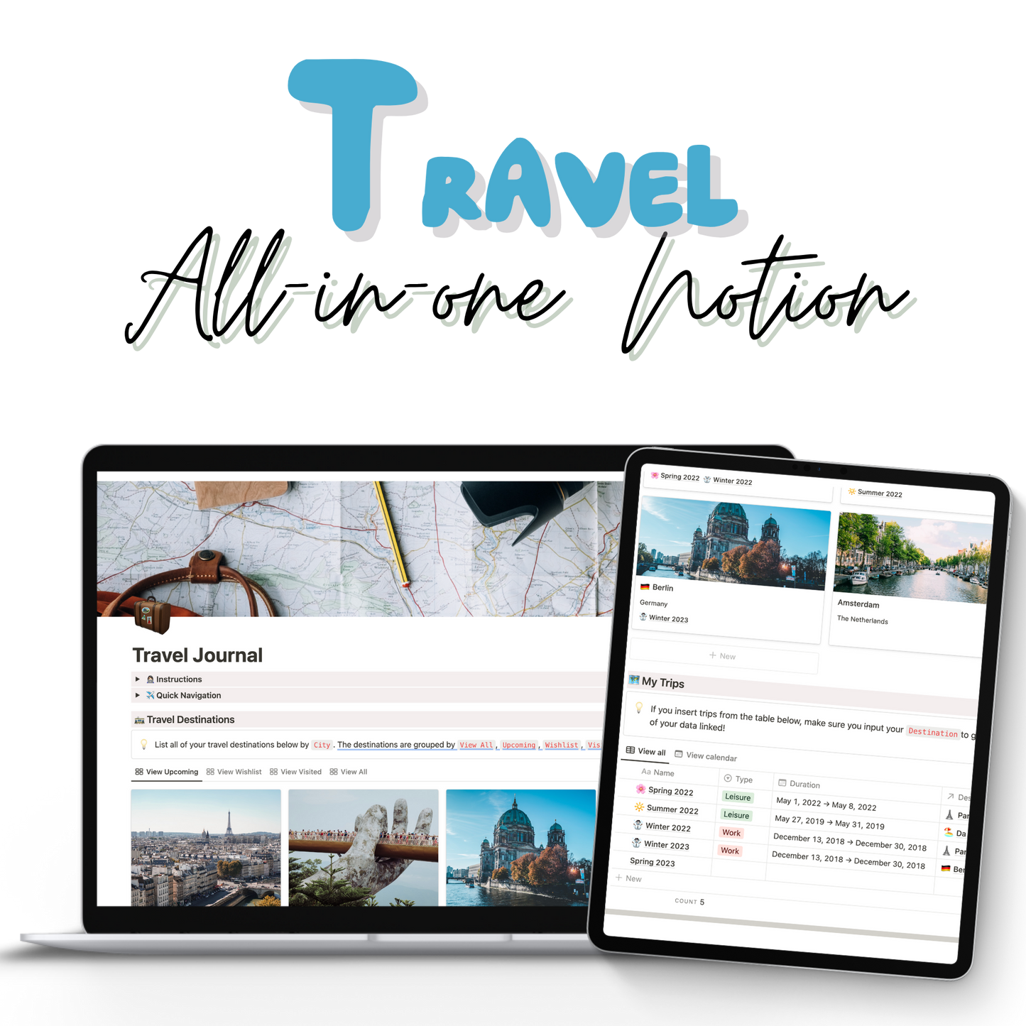 Ultimate Travel Journal & Organizer Template