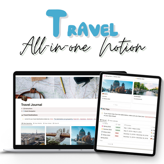 Ultimate Travel Journal & Organizer Template