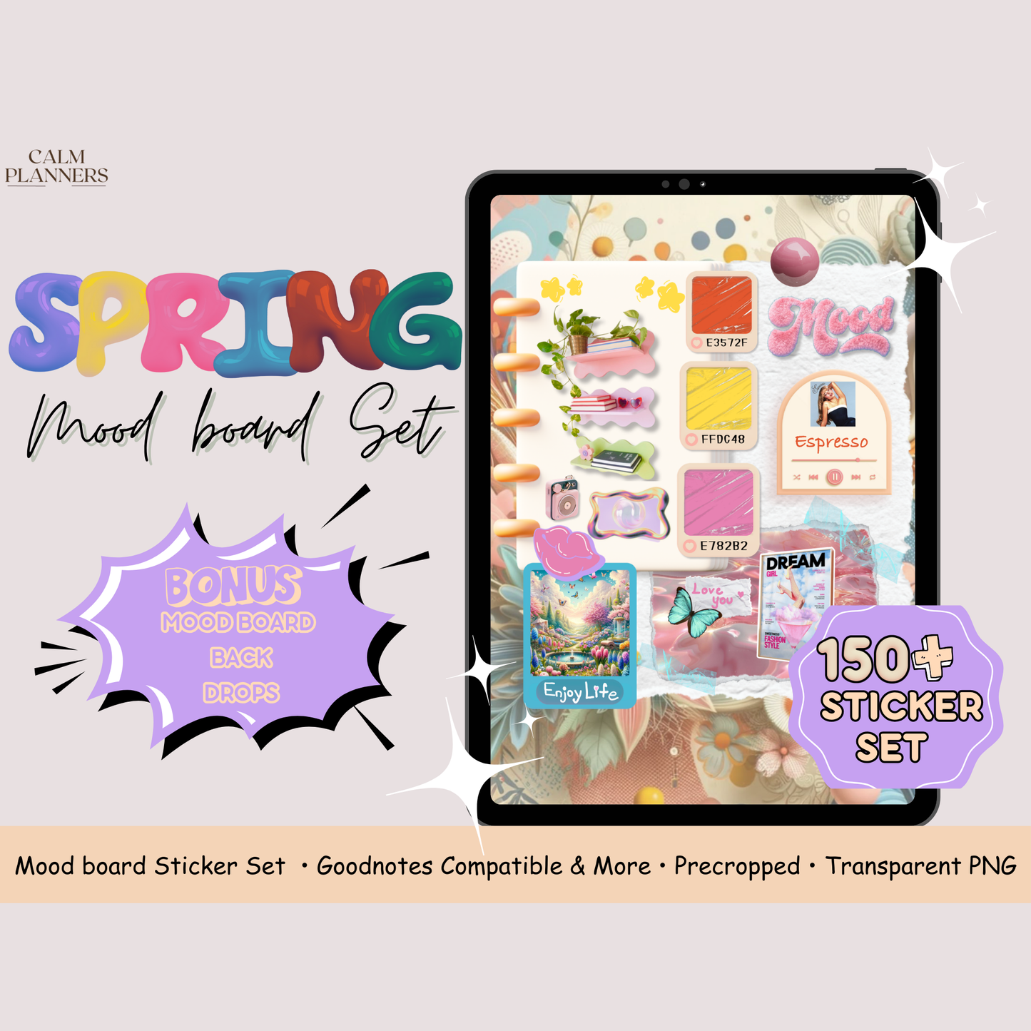 Spring Digital Mood Board