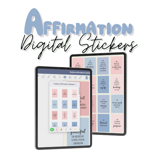 Daily Affirmation Cards Digital Stickers