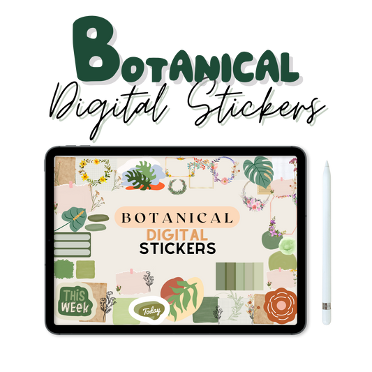 Botanical Digital Sticker Set