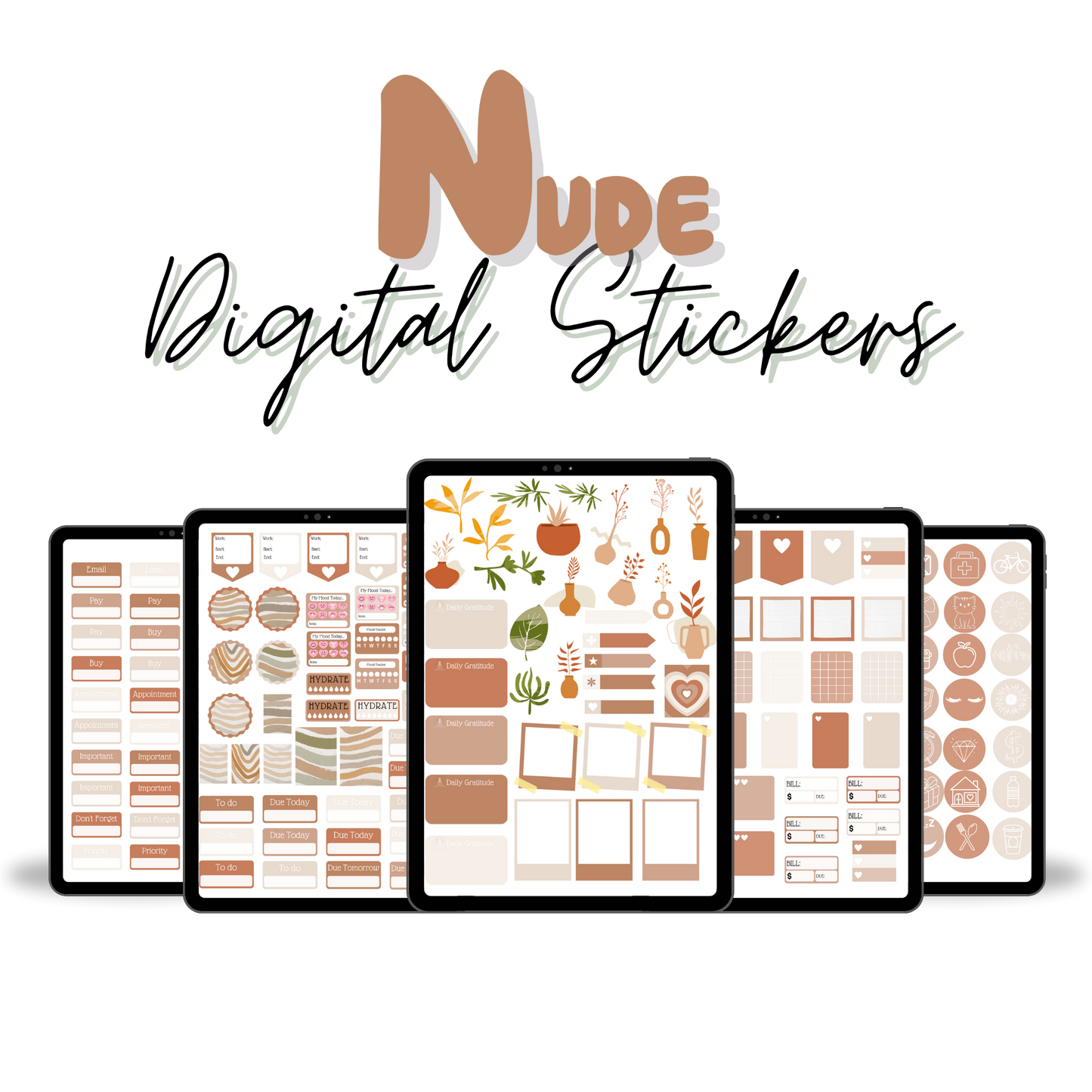 500+ Neutral Digital Stickers