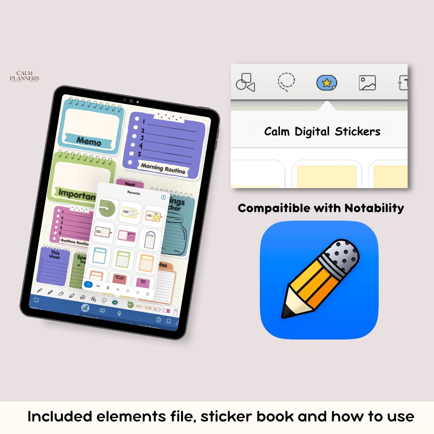 GoodNotes Color-Changing Stickers