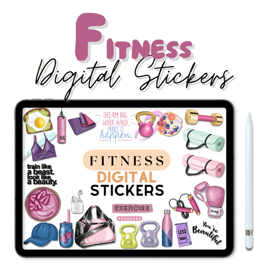 Fitness Digital Sticker Set