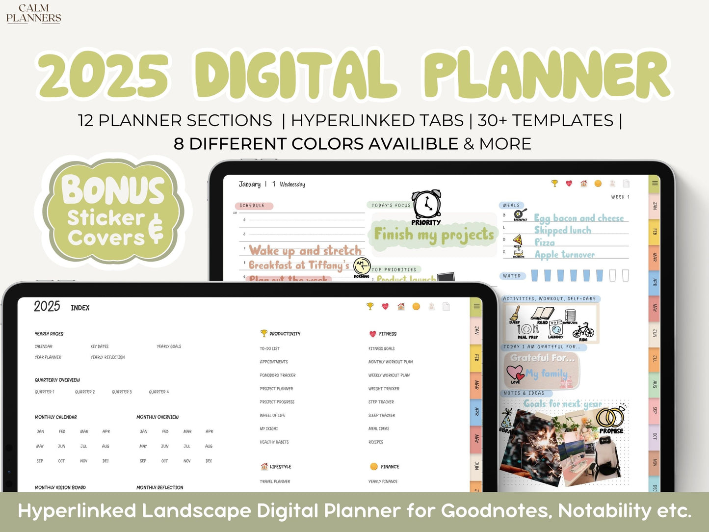 2025 Calm Planners Digital Planner