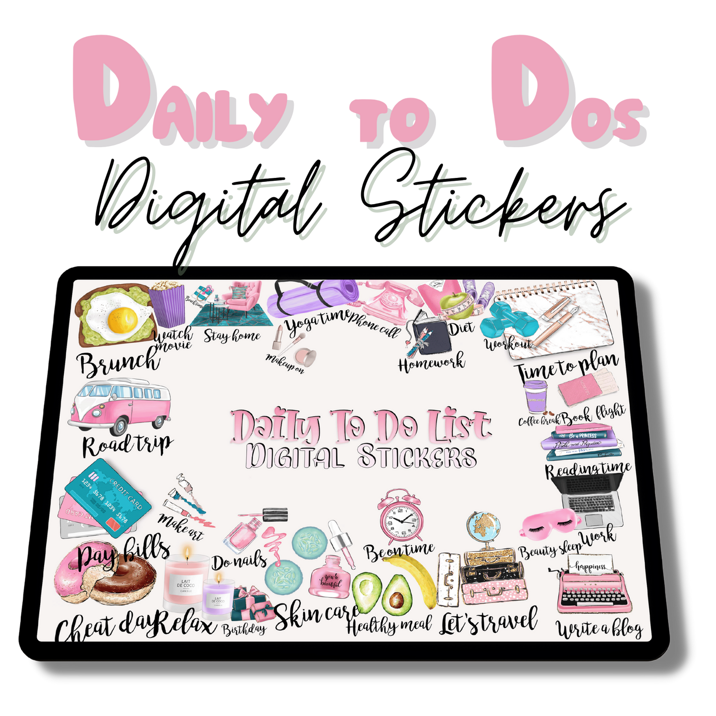 Daily Life Digital Stickers