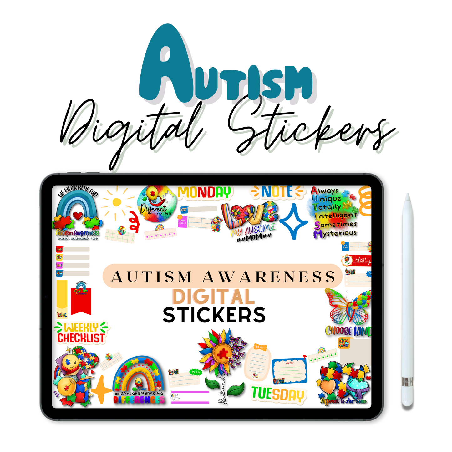 Autism Awareness Digital Stickers