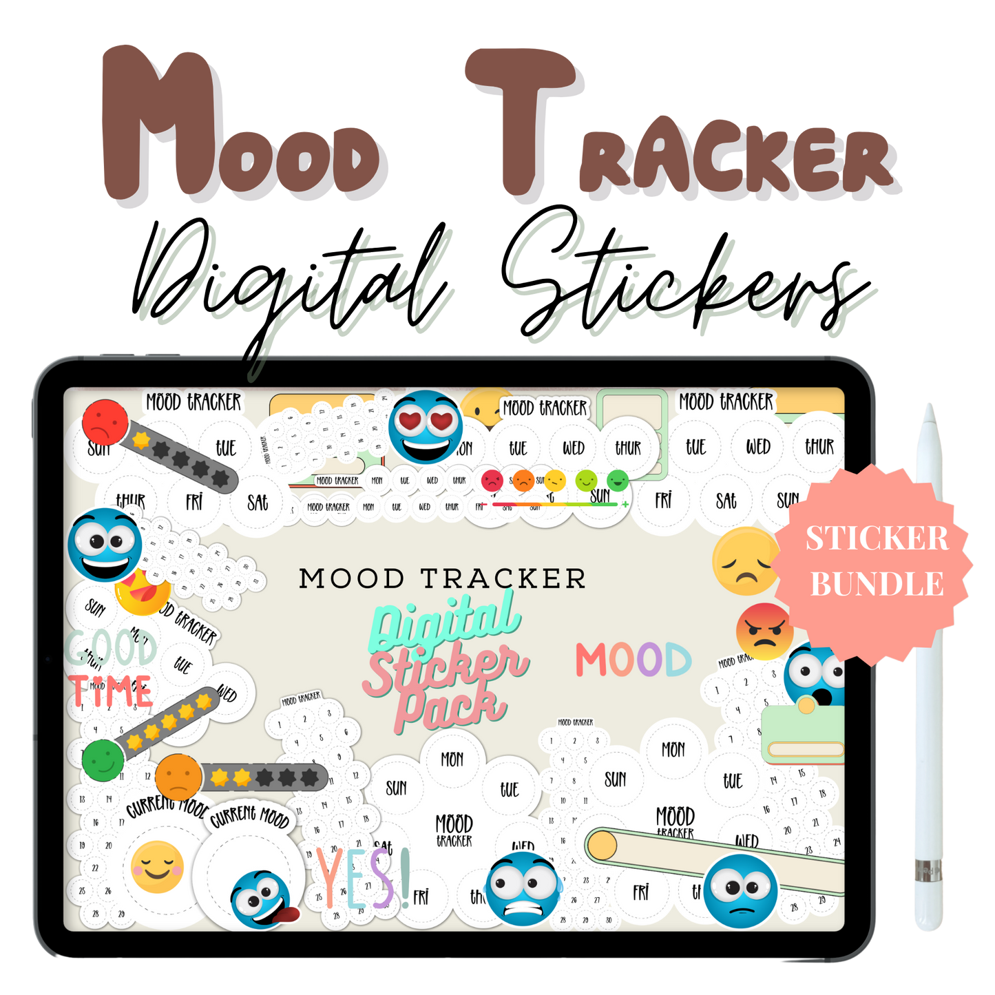 Mood Digital Stickers