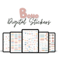 Boho Digital Stickers Bundle