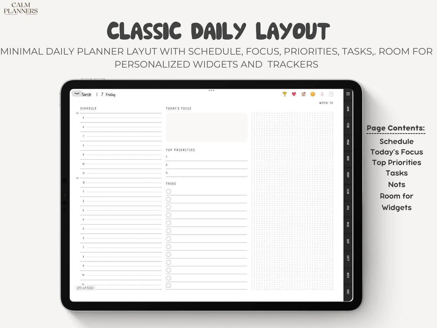 2025 Minimalist Digital Planner