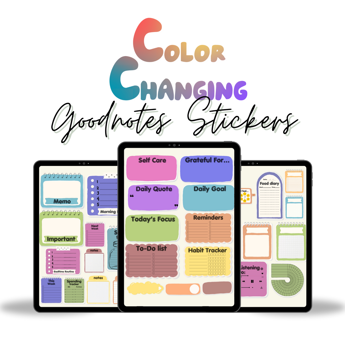 GoodNotes Color-Changing Stickers