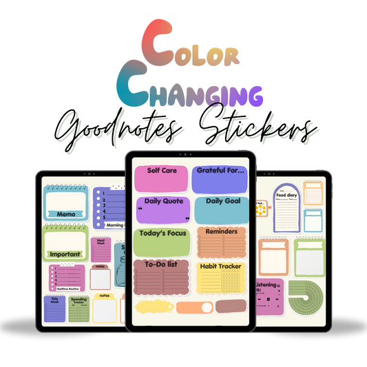 GoodNotes Color-Changing Stickers