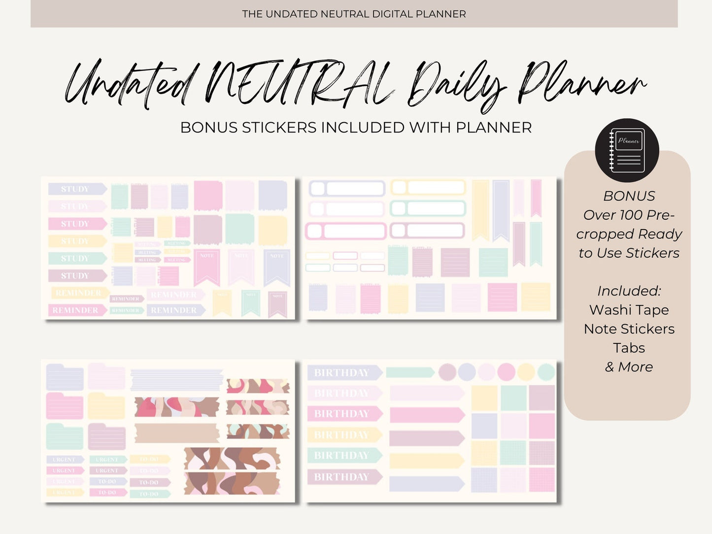 Neutral Digital planner