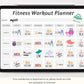 Fitness Planner Digital Sticker Set