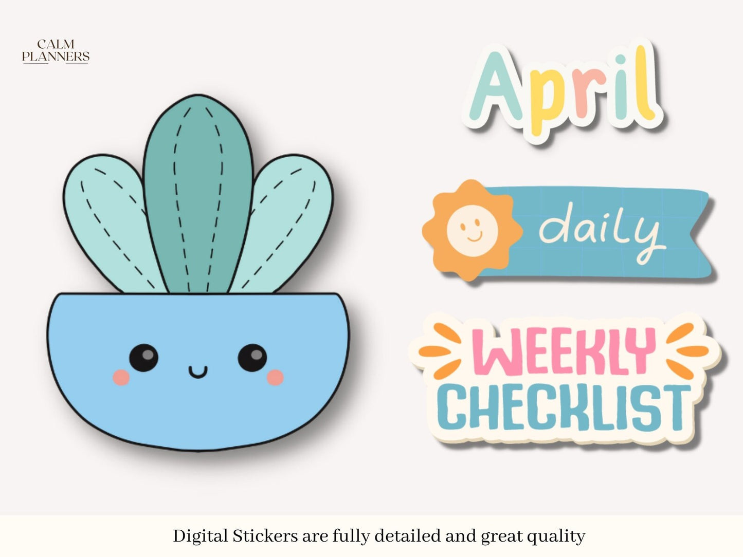 April Digital Stickers