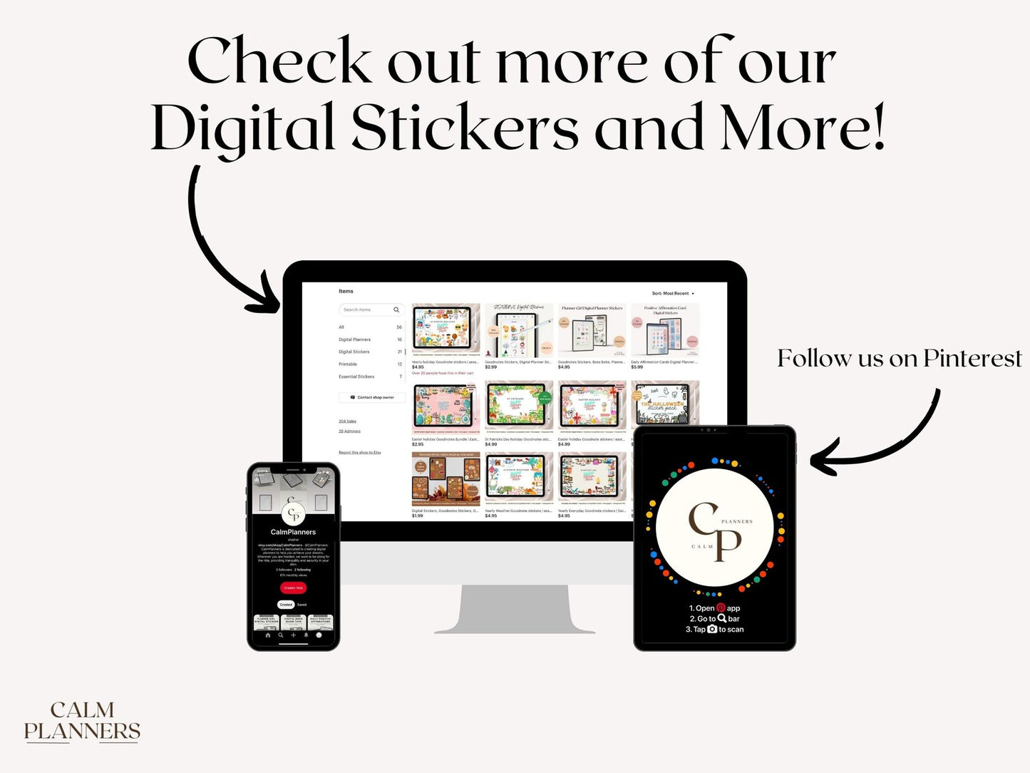 Greeneries Digital Stickers