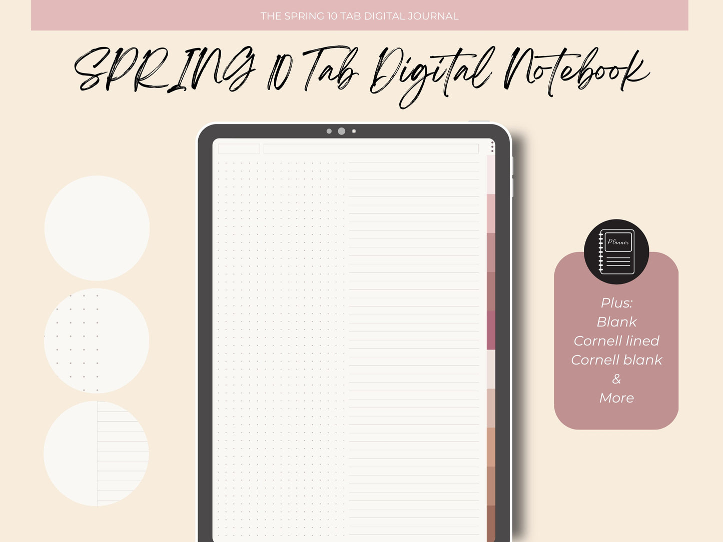 10 Subject Spring Digital Notebook