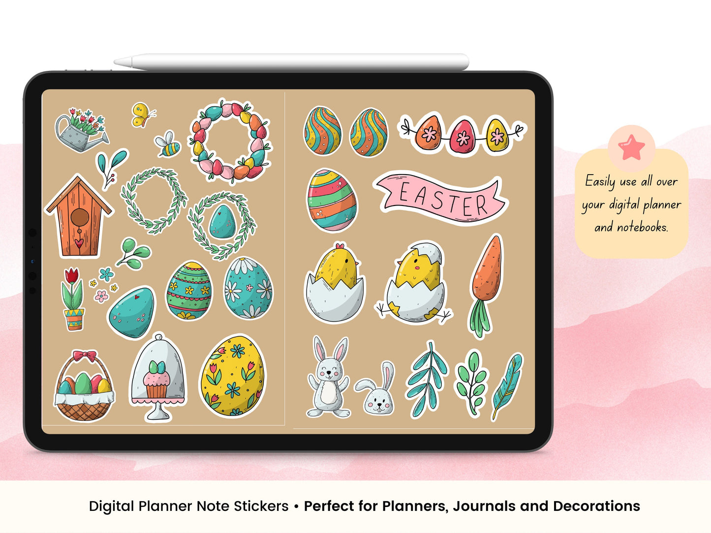 Easter Holiday Digital Stickers