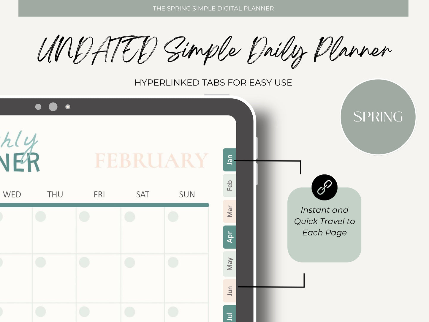 Undated Simple Digital Planner