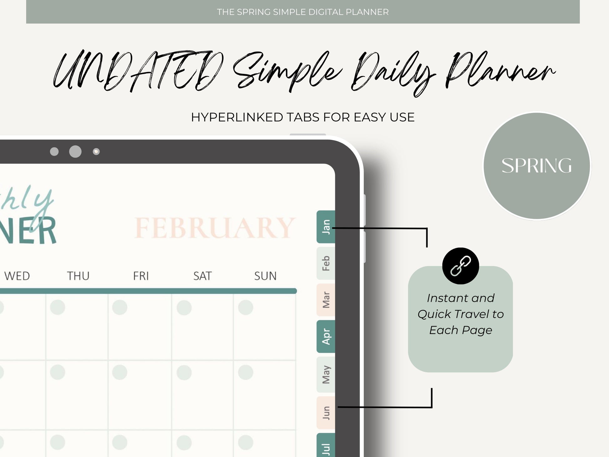 Undated Simple Digital Planner