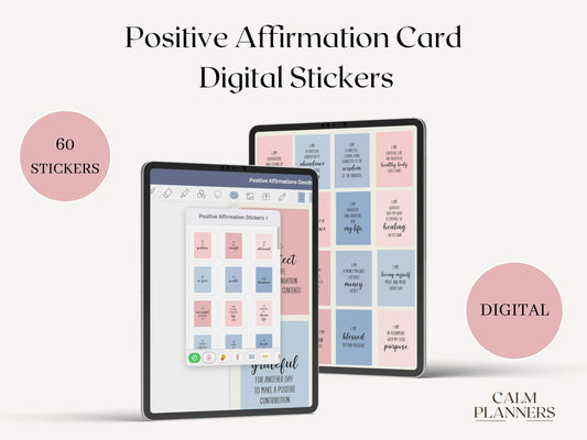Daily Affirmation Cards Digital Stickers