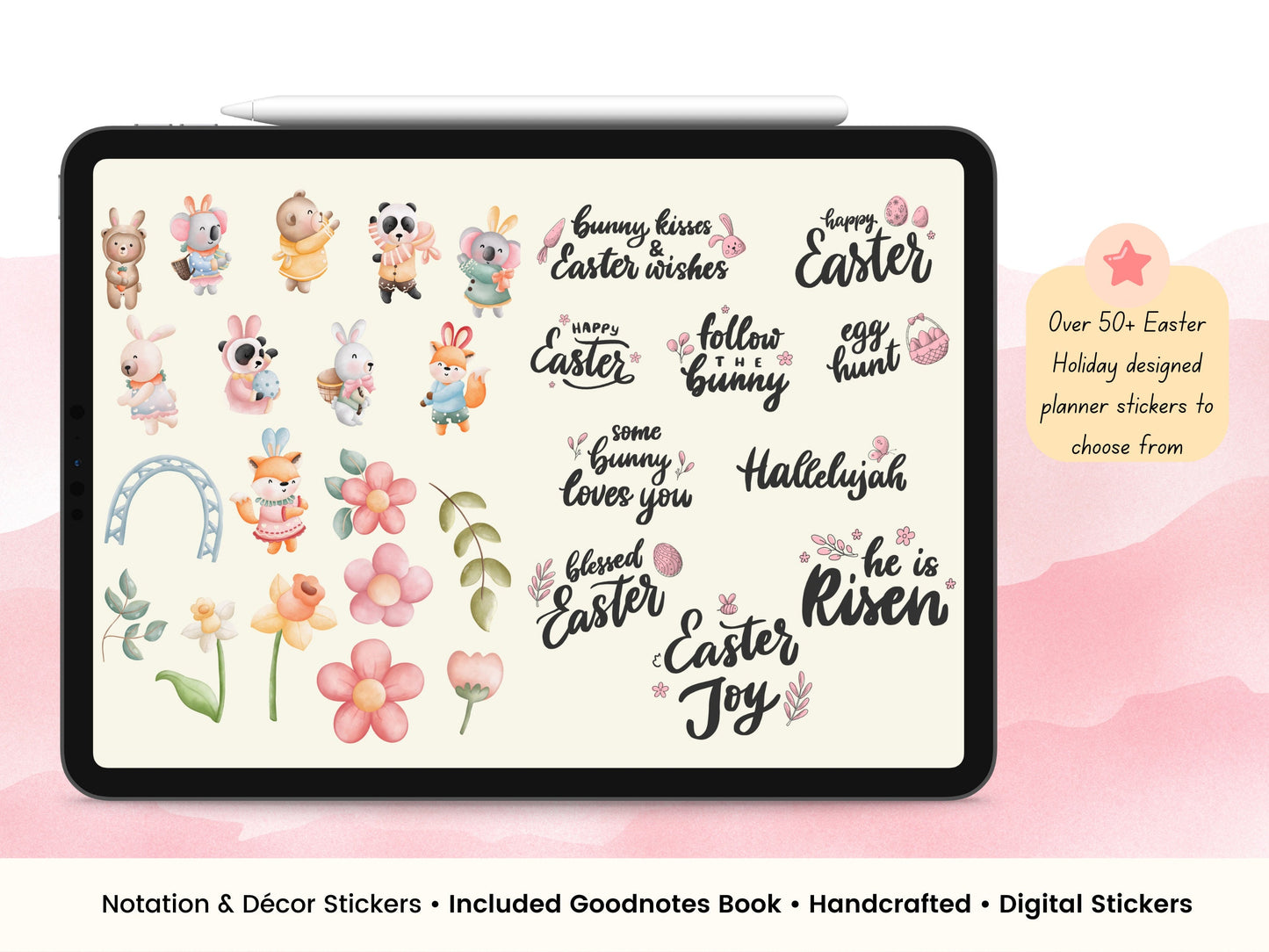 Easter Holiday Digital Stickers