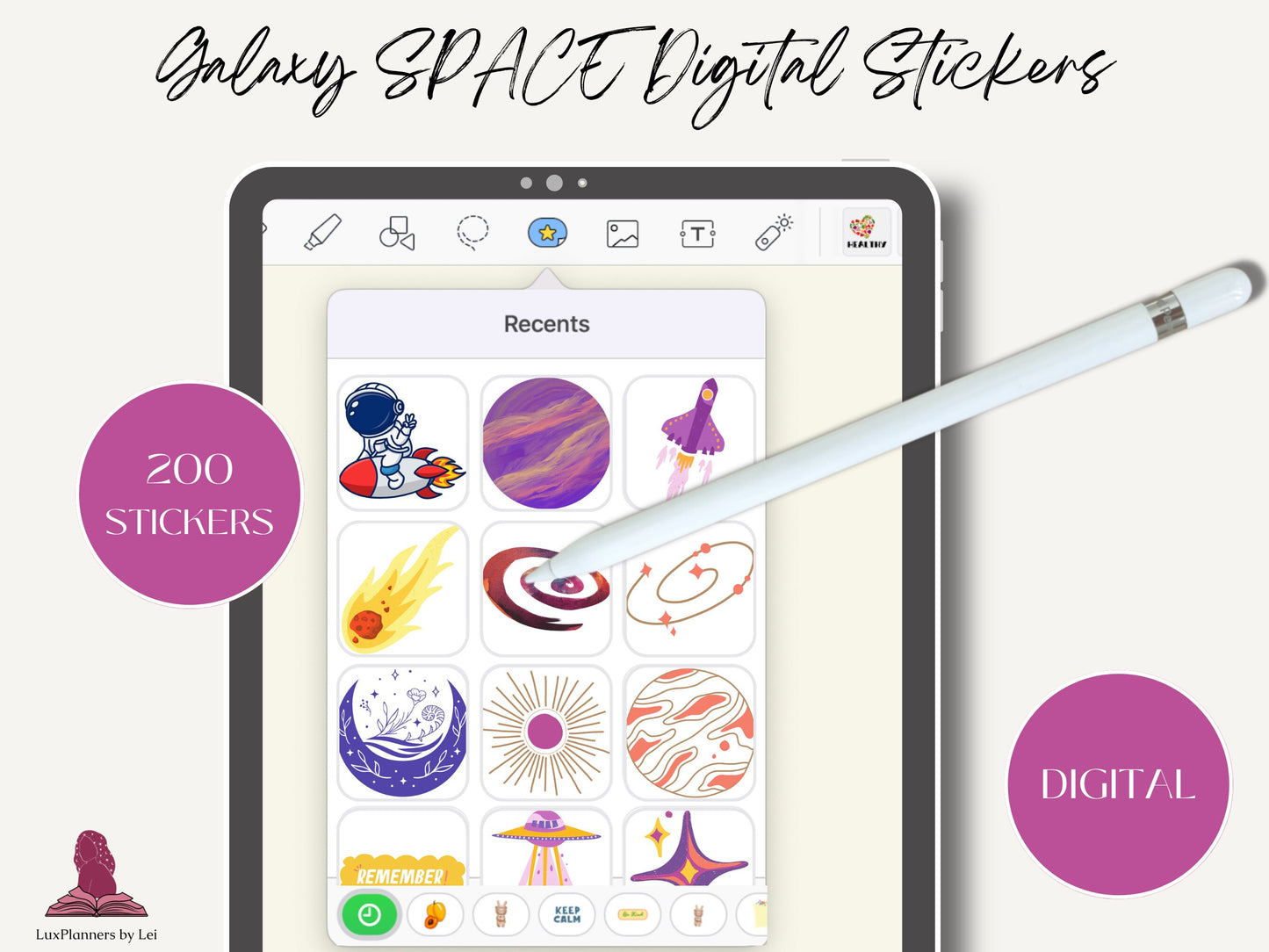 Galaxy Digital Stickers