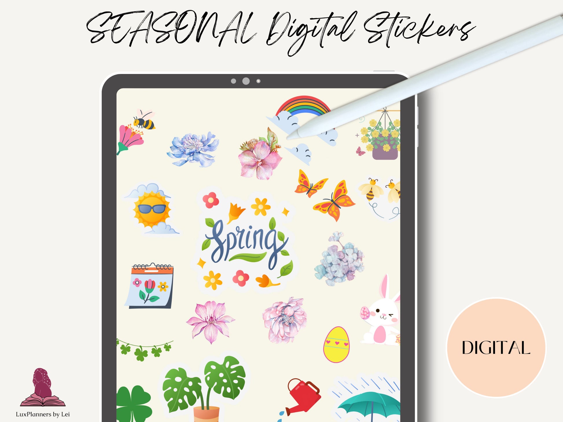 Seasonal Digital Stickers