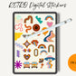 Retro & Groovy Digital Stickers