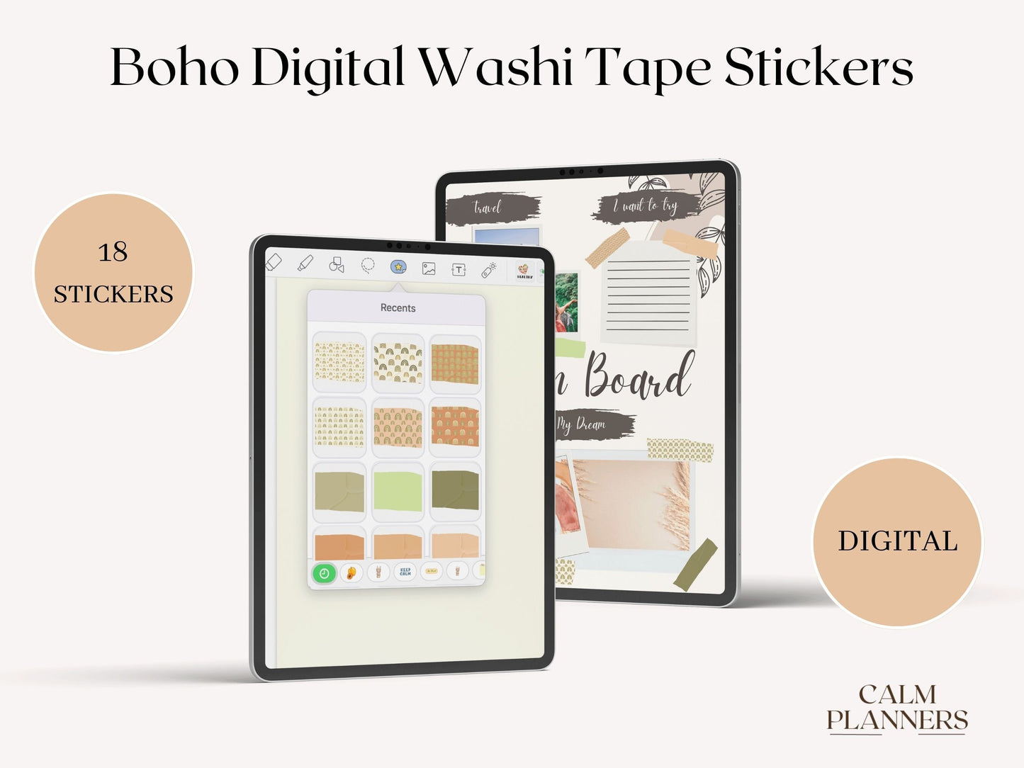 Boho Washi Tape Set