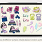 Fitness Digital Sticker Set