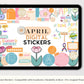 April Digital Stickers