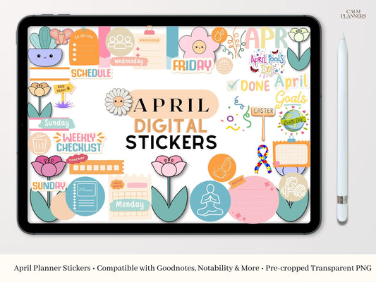 April Digital Stickers