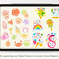 Seasonal Summer Digital Sticker Set