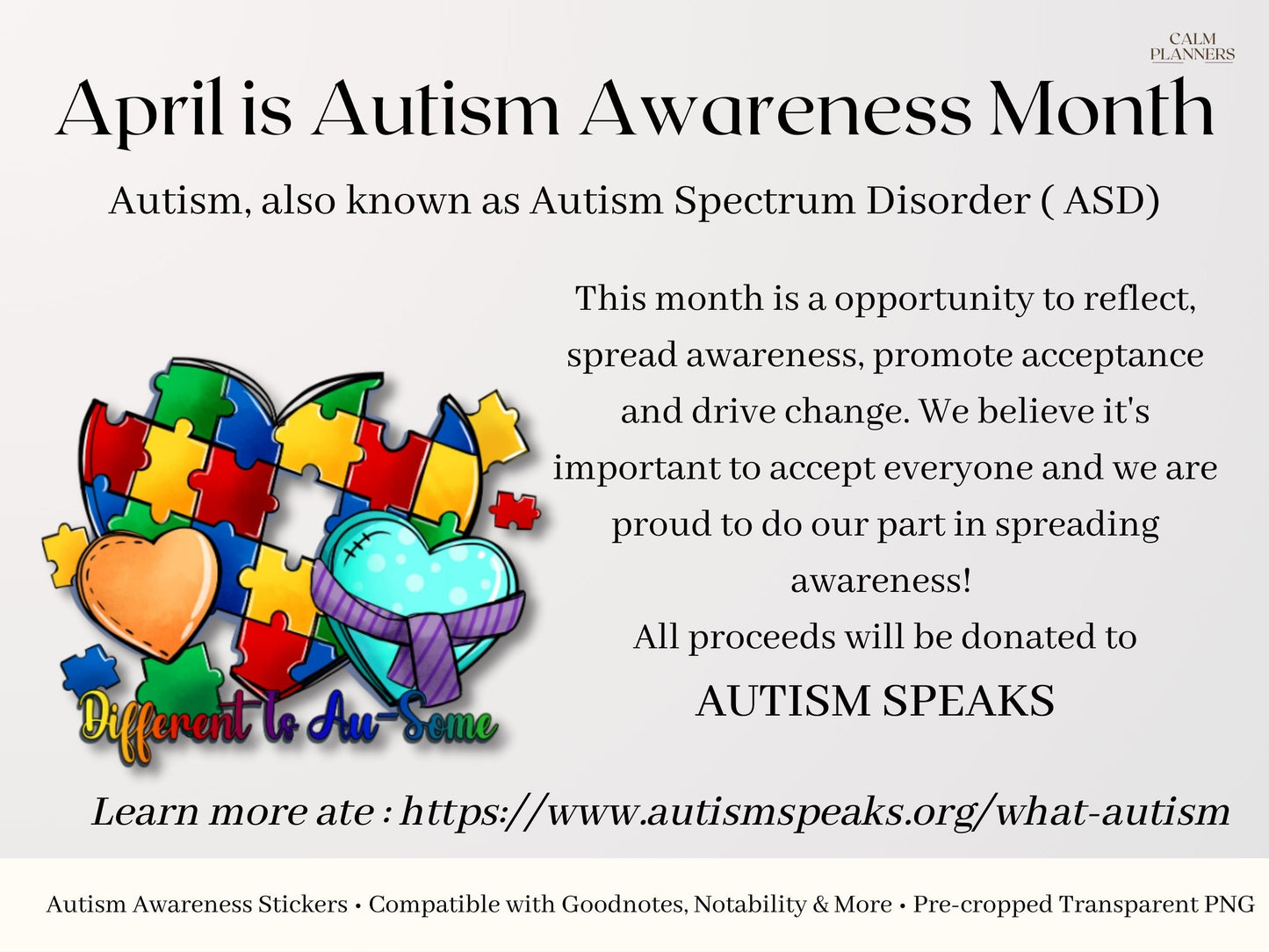 Autism Awareness Digital Stickers