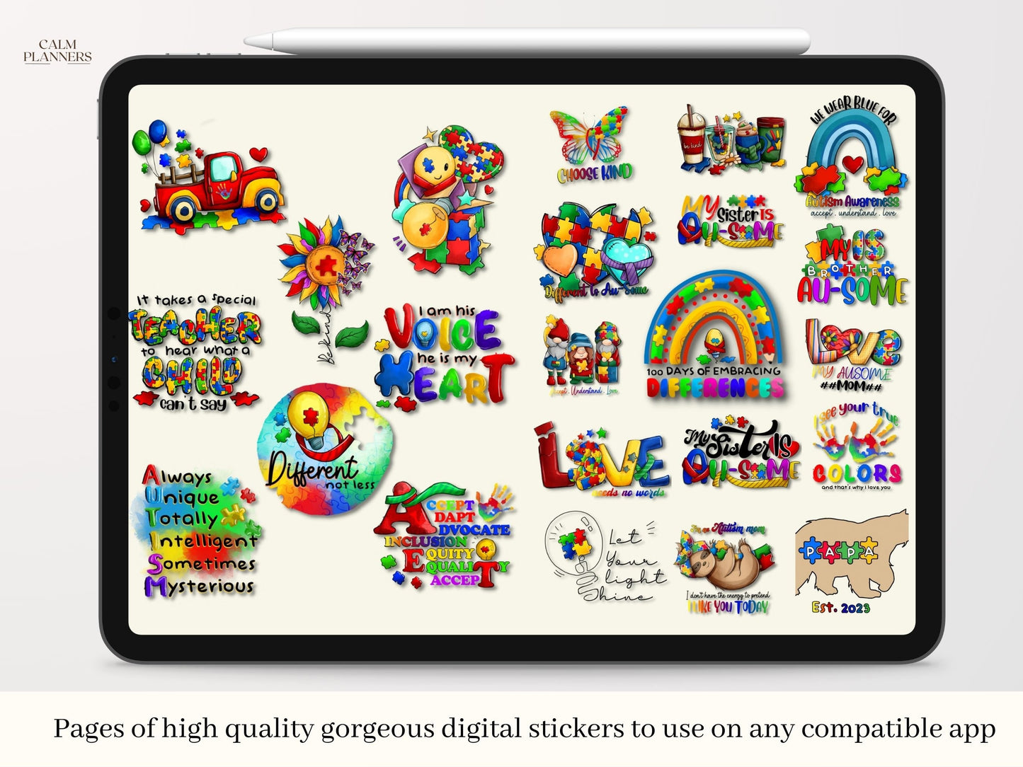 Autism Awareness Digital Stickers