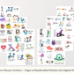 Fitness Planner Digital Sticker Set